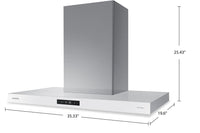 Samsung Bespoke 36" 7 Series Smart Chimney Range Hood - NK36CB700W12AA  