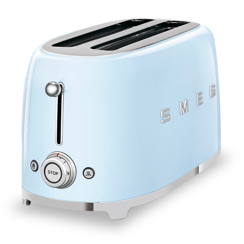 Smeg 4-Slice Long-Slot Toaster - TSF02PBUS|Grille-pain Smeg à fentes longues pour 4 tranches - TSF02PBUS