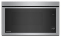 KitchenAid 1.1 Cu. Ft. Flush Over-the-Range Microwave with 900 Watts Cooking - PrintShield Stainless… | Four à micro-ondes à hotte intégrée KitchenAid de 1,1 pi³ à installation affleurée avec cuisson à 90…