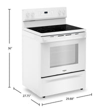 Whirlpool 30" 5.3 Cu. Ft. Electric Range with 5 Elements - YWFES3330RW | Cuisinière électrique Whirlpool de 5,3 pi3 et de 30 po avec 5 éléments - YWFES3330RW | YWFES33W