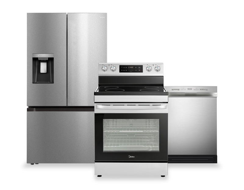 Midea 3-Piece Kitchen Appliance Package | Ensemble de 3 électroménagers Midea pour la cuisine | MI03KPK3