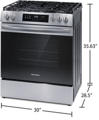 Frigidaire 5.1 Cu. Ft. Front-Control Gas Range with Quick Boil - FCFG3062AS 