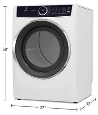 Electrolux 8 Cu. Ft. Front-Load Gas Dryer - ELFG7537AW 