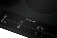 KitchenAid 30" Electric Cooktop with Touch-Activated Controls - KCES950KBL 