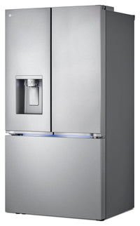LG 36" 31 Cu. Ft. French-Door Standard-Depth MAX™ Refrigerator - Smudge Proof Stainless Steel - LRYX… | Réfrigérateur LG de 31 pi³ et de 36 po à portes françaises de profondeur standard MAXMC - acier inox…