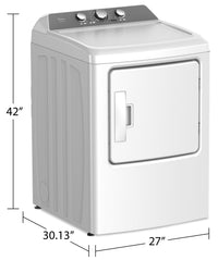 Midea 6.7 Cu. Ft. Electric Dryer - MLE43A3AWW 