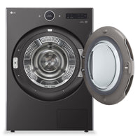 LG 7.8 Cu. Ft. Heat Pump Dryer - Black Steel - Stackable - DLHC6702B | Sécheuse LG de 7,8 pi³ avec pompe à chaleur - acier noir - superposable - DLHC6702B