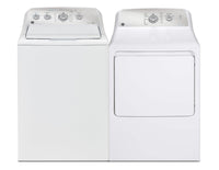 GE 4.9 Cu. Ft. Top-Load Washer and 7.2 Cu. Ft. Electric Dryer with SaniFresh Cycle 