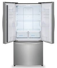 Frigidaire 31.3" 17.6 Cu. Ft. Counter-Depth French-Door Refrigerator - Brushed Steel - FRFG1723AV | Réfrigérateur Frigidaire de 17,6 pi³ et de 31,3 po de profondeur comptoir à portes françaises - acie…