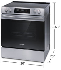 Frigidaire 5.3 Cu. Ft. Front-Control Electric Range - FCFE306CAS 