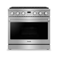 Thor Kitchen 6 Cu. Ft. Professional Gas Range - ARG36 | Cuisinière à gaz professionnelle Thor Kitchen de 6 pi³ - ARG36 | ARG360SS