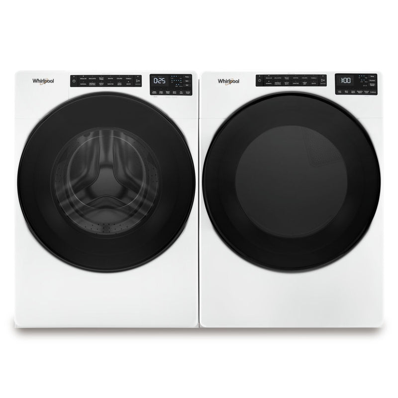 Whirlpool 5.2 Cu. Ft. Front-Load Washer and 7.4 Cu. Ft. Electric Dryer - White 