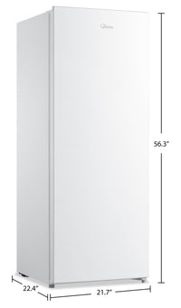 Midea 6.9 Cu. Ft. Convertible Upright Refrigerator-Freezer - MRU07B3AWW  