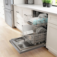 Bosch 300 Series 24" 48 dBA Smart Dishwasher with PrecisionWash® - Stainless Steel - SHE41CM5N | Lave-vaisselle intelligent Bosch de série 300 de 24 po de 48 dBA avec PrecisionWashMD - acier inoxydable - SHE41CM5N | SHE41M5N