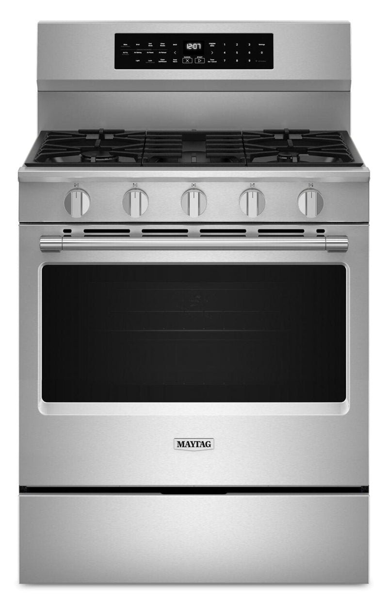 Maytag 5 Cu. Ft. Smart True Convection Gas Range with Grill Mode - Stainless Steel - MFGS8030RZ | Cuisinière intelligente à gaz Maytag de 5 pi³ à convection véritable avec mode gril - acier inoxydable - MFGS8030RZ | MFGS80RZ