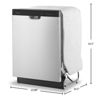 Amana 24" 59 dBA Front-Control Dishwasher with Triple Filter Wash System - Stainless Steel - ADFS2524RS | Lave-vaisselle Amana à 59 dBA de 24 po avec commandes à l’avant - acier inoxydable - ADFS2524RS | ADFS252S