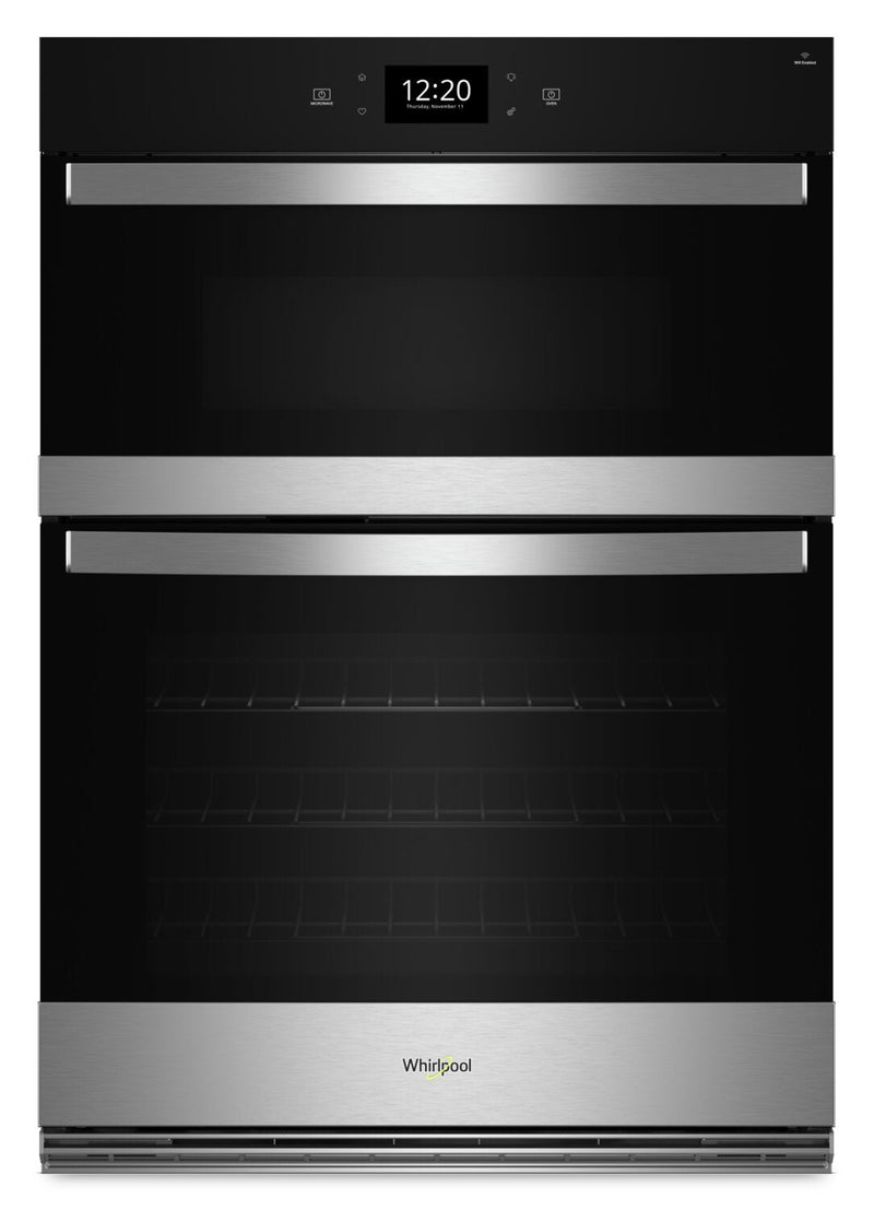 Whirlpool 30" 4.3 Cu. Ft. Electric Combination Wall Oven with True Convection - Fingerprint Resistan… | Four mural combiné électrique Whirlpool de 4,3 pi³ et de 30 po avec convection véritable - acier ino…