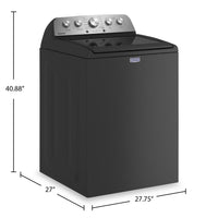 Maytag 5.4 Cu. Ft. Top Load Washer with Extra Power - Volcano Black - MVW5435PBK | Laveuse Maytag à chargement par le haut de 5,4 pi3 avec fonction Extra Power - noir volcan - MVW5435PBK | MVW5435B