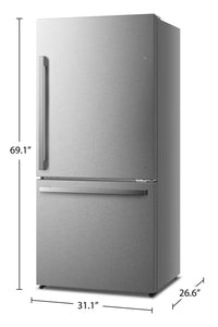 Hisense 17 Cu. Ft. Counter-Depth Bottom-Mount Refrigerator - RB17A2CSE 