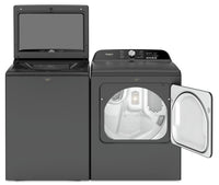 Whirlpool 6.1 Cu. Ft. Top-Load Washer with Removable Agitator and 7 Cu. Ft. Gas Dryer | Laveuse à chargement par le haut de 6,1 pi³ avec agitateur amovible et sécheuse à gaz de 7 pi³ de Whirlpool | WHTL61GB