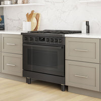 Bosch 800 Series 3.4 Cu. Ft. Industrial-Style Freestanding Gas Range - HGS8645UC 