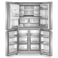 Whirlpool 36" 19 Cu. Ft. Counter-Depth 4-Door Refrigerator with Ice Maker - Stainless Steel - WRQC7836RZ | Réfrigérateur à 4 portes Whirlpool de 36 po et de 19 pi³ de profondeur comptoir avec machine à glaçons - acier inoxydable - WRQC7836RZ | WRQC783Z