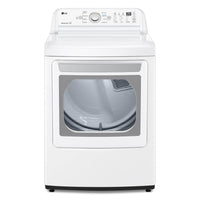 LG 5.6 Cu. Ft. Top-Load Washer with 4-Way™ Agitator and 7.3 Cu. Ft. Electric Dryer | Laveuse à chargement par le haut de 5,6 pi³ avec agitateur à 4 directions et sécheuse électrique de 7,3 pi³ de LG | LGTL7155