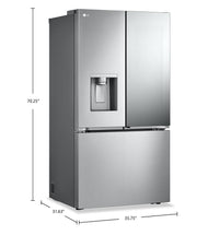 LG 26 Cu. Ft. Smart InstaView® Counter-Depth MAX™ Refrigerator - LRYKC2606S 