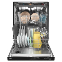 Whirlpool Top-Control Dishwasher with Third Rack - WDTA50SAKV - Dishwasher in Fingerprint Resistant Black Stainless Steel 