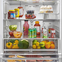 Whirlpool 36" 30 Cu. Ft. French-Door Refrigerator with Dual Ice Makers - Stainless Steel - WRFF3736SZ  | Réfrigérateur Whirlpool de 36 po et de 30 pi3 à portes françaises avec machine à glaçons double - acier inoxydable - WRFF3736SZ  | WRFF373Z