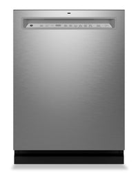 GE 24" 47 dBA Built-In Front-Control Dishwasher with Dry Boost Technology - Stainless - GDF650SYVFS | Lave-vaisselle encastré GE de 24 po et de 47 dBA avec commandes à l’avant et technologie de séchage …