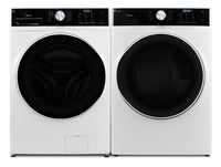 Midea 5.2 Cu. Ft. Front-Load Washer and 8 Cu. Ft. Electric Dryer - White | Laveuse à chargement frontal de 5,2 pi³ et sécheuse électrique de 8 pi³ de Midea  | MITL52NW