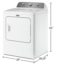 Maytag 7 Cu. Ft. Gas Dryer with Wrinkle Prevent - MGD4500MW 