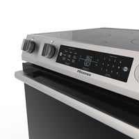 Hisense 30" 5.8 Cu. Ft. Electric Range with Air Fry and Steam Clean - Stainless Steel - HFE3502CAS | Cuisinière électrique Hisense de 5,8 pi³ et de 30 po avec friture à air et nettoyage à la vapeur - acier inoxydable - HFE3502CAS | HFE3502S