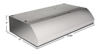 Broan 30" 4-Way Convertible Under-Cabinet Range Hood - BXT130SSC 