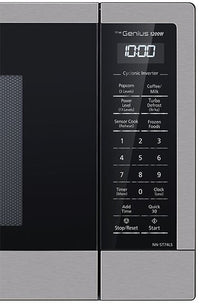 Panasonic 1.6 Cu. Ft. Cyclonic Inverter Countertop Microwave Oven - NNST74LSC | Four à micro-ondes de comptoir Panasonic de 1,2345 pi3 avec technologie InverterMD à cyclones - NNST74LSC | NNST74LC