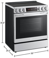 LG 6.3 Cu. Ft. Front-Control Electric Range with Air Fry - LSEL6335F 