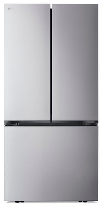 LG 33" 21 Cu. Ft. French-Door Counter-Depth MAX™ Refrigerator - Smudge Proof Stainless Steel - LF21C… | Réfrigérateur LG de 21 pi³ et de 33 po à portes françaises de profondeur comptoir MAXMC - acier inox…