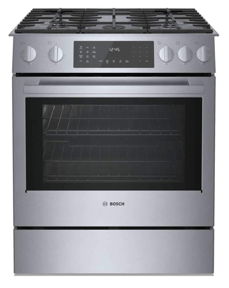 Bosch 800 Series 4.6 Cu. Ft. Dual Fuel Range with Warming Drawer - HDI8056C 