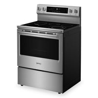 Maytag 5.3 Cu. Ft. Smart Electric Range with Air Fry and Indoor Grill - Stainless Steel - YMFES8030RZ | Cuisinière intelligente électrique Maytag de 5,3 pi³ avec friture à air et gril pour l’intérieur - acier inoxydable - YMFES8030RZ | YMFES8RZ