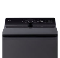 LG 6.1 Cu. Ft. Smart Top-Load High-Efficiency Washer - Black Steel - WT8405CB | Laveuse intelligente haute efficacité LG à chargement par le haut de 6,1 pi³ - acier noir - WT8405CB