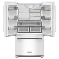 KitchenAid 36" 20 Cu. Ft. Counter-Depth French-Door Refrigerator - White - KRFC136RWH | Réfrigérateur KitchenAid de 36 po et de 20 pi3 de profondeur comptoir à portes françaises - blanc - KRFC136RWH | KRFC13WH