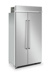 KitchenAid 42" 25.5 Cu. Ft. Side-by-Side Refrigerator - Stainless Steel PrintShield™ - KBSN702MPS | Réfrigérateur KitchenAid de 25,5 pi³ et de 42 po à compartiments juxtaposés - acier inoxydable avec …