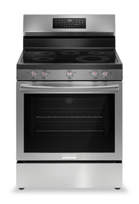 Frigidaire Gallery 5.3 Cu. Ft. Electric Range With Total Convection and Air Fry - Smudge-Proof® Stai… | Cuisinière électrique Frigidaire Gallery de 5,3 pi³ avec convection totale et friture à air - acier …