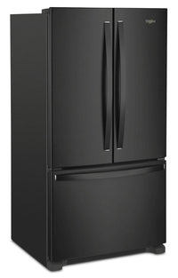 Whirlpool 36" 20 Cu. Ft. Counter-Depth French-Door Refrigerator - Black - WRFC2036RB | Réfrigérateur Whirlpool de 20 pi3 et de 36 po de profondeur comptoir à portes françaises - noir - WRFC2036RB | WRFC20RB