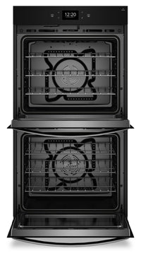 Whirlpool 30" 10 Cu. Ft. Electric Double Wall Oven with True Convection - Black Stainless Steel with… | Four mural double électrique Whirlpool de 10 pi³ et de 30 po avec convection véritable - acier inoxy…