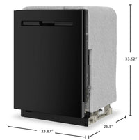 Maytag 24" 47 dBA Buit-In Top Control Dishwasher – Black - MDPS7024SB | Lave-vaisselle encastré Maytag de 24 po et de 47 dBA avec commandes sur le dessus - noir - MDPS7024SB