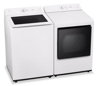LG 5.8 Cu. Ft. Smart Top-Load Washer with EasyUnload™ and 7.3 Cu. Ft. Electric Dryer with AI Sensing  | Laveuse intelligente à chargement par le haut LG 5,8 pi³ avec EasyUnload et sécheuse électrique LG 7,3 pi³ avec détection IA  | LGTL820W