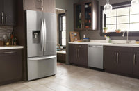 Whirlpool 36" 23.8 Cu. Ft. Counter-Depth French-Door Refrigerator - Stainless Steel - WRFC9636RZ  | Réfrigérateur Whirlpool de 23,8 pi3 et de 36 po de profondeur comptoir à portes françaises - acier inoxydable - WRFC9636RZ  | WRFC963Z