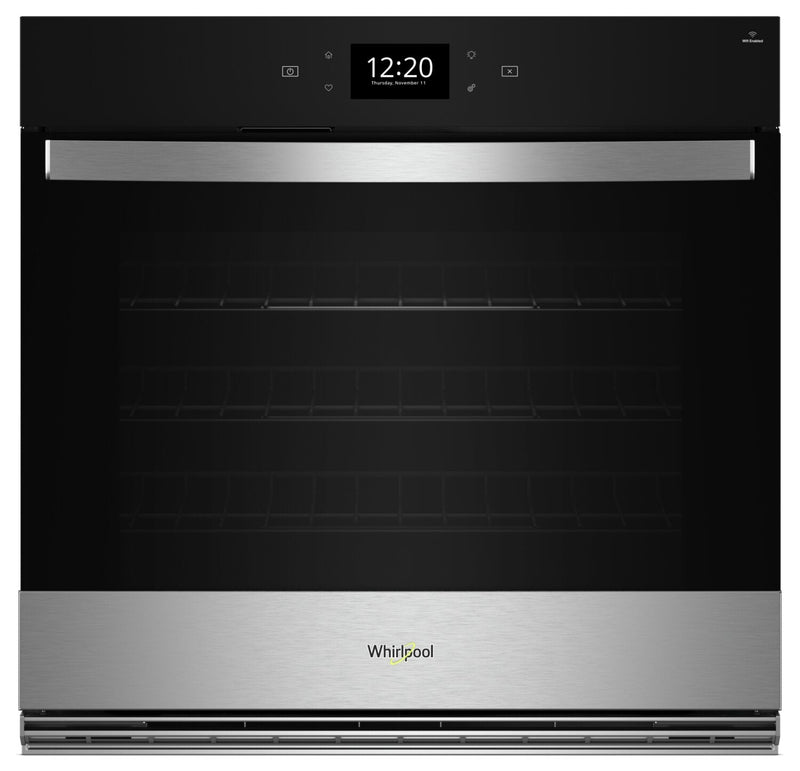 Whirlpool 30" 4.3 Cu. Ft. Electric Single Wall Oven with True Convection - Fingerprint Resistant Sta… | Four mural simple électrique Whirlpool de 4,3 pi³ et de 30 po avec convection véritable - acier inox…